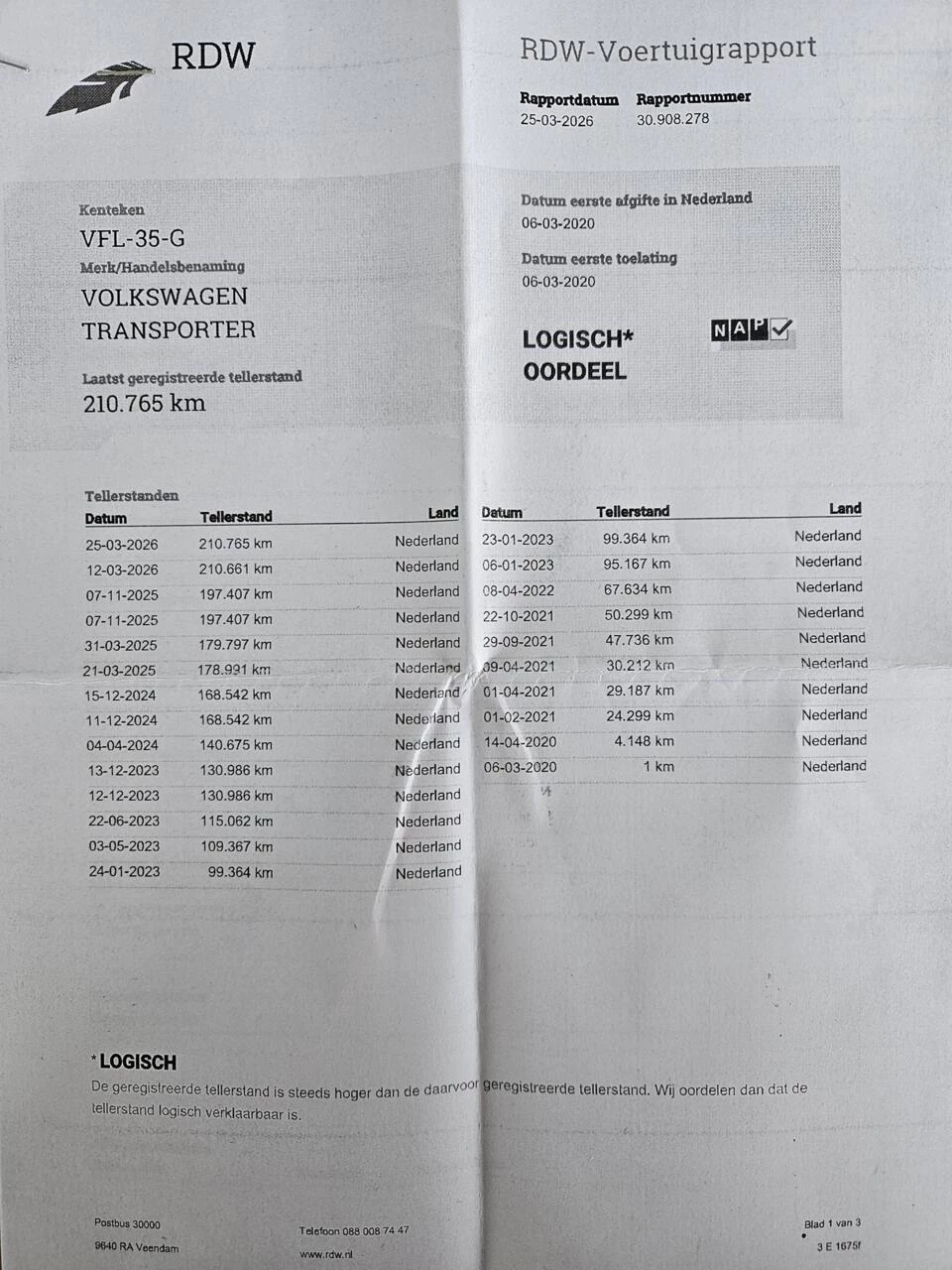 Hoofdafbeelding Volkswagen Transporter