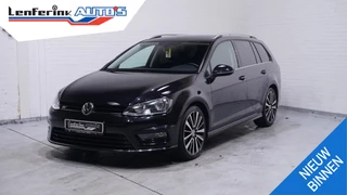 Volkswagen Golf Variant 1.6 TDI Highline  R-Design sportstoelen lederen bekleding NAP DAB-ontvangst cruise controle camera navigatie stoelverwarming PDC v+a schakelflippers aan het stuur climate controle 19"-inch lichtmetalen velgen