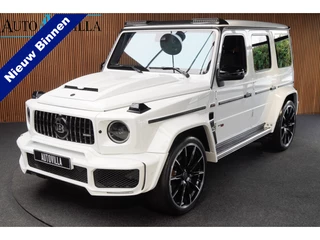 Mercedes-Benz G-Klasse BRABUS 800 Massage Burmester PTS 360° Camera Leer Navi Stoelventilatie Stoelverwarming voor en achter Climate voor & achter Memory seats Distronic Plus Elektr. bedienb. schuif-/ kanteldak PTS LM velgen