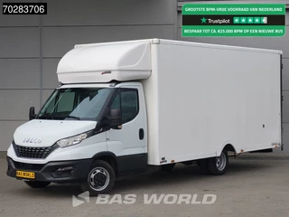 Iveco Daily 35C14 Automaat Luchtvering 530cm lang! Verkoopwagen Bakwagen Airco Cruise Camera Euro6 Meubelbak Plancher Foodtruck Paardenwagen 29m3 Airco Cruise control