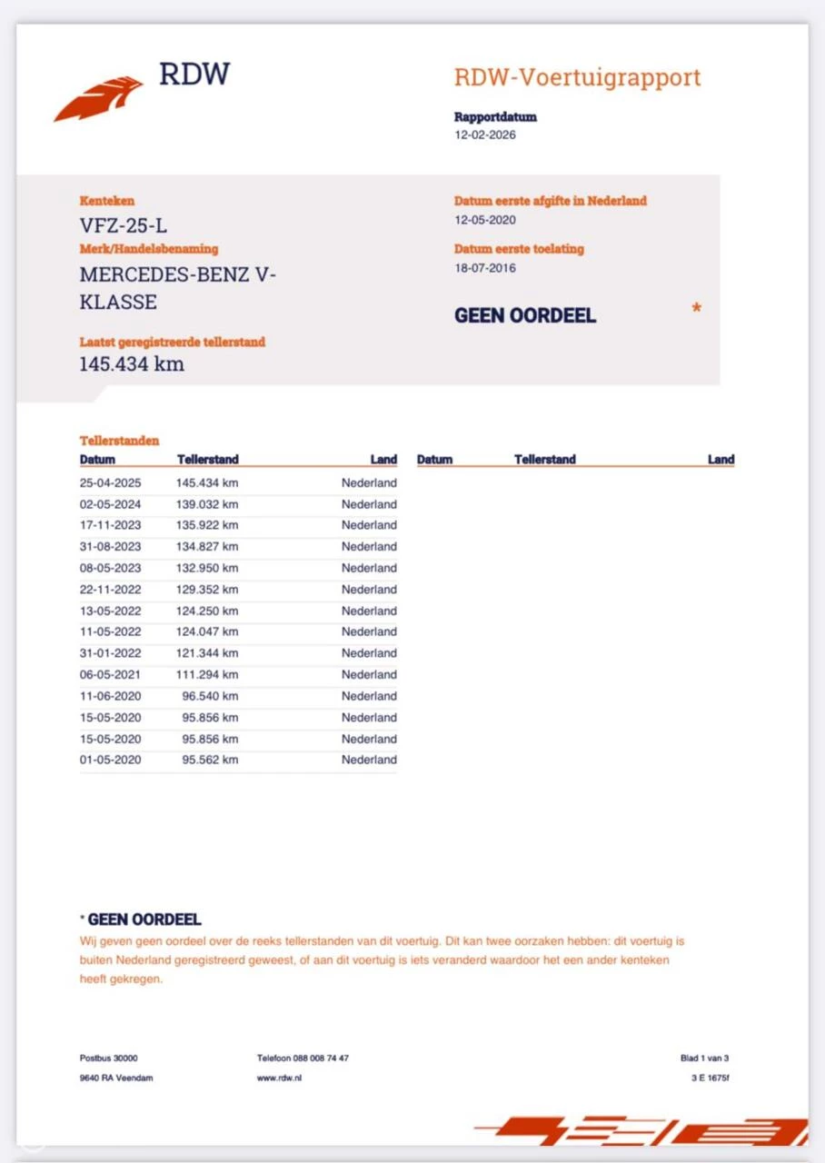 Hoofdafbeelding Mercedes-Benz V-Klasse