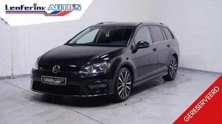 Volkswagen Golf Variant 1.6 TDI Highline  R-Design sportstoelen lederen bekleding NAP DAB-ontvangst cruise controle camera navigatie stoelverwarming PDC v+a schakelflippers aan het stuur climate controle 19"-inch lichtmetalen velgen