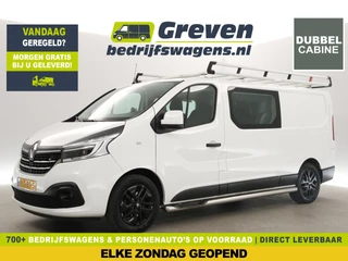 Renault Trafic 2.0 dCi T29 L2H1 170PK | Dubbele Cabine | 6 Persoons | Airco Camera Cruise Carplay LED Trekhaak Navi 17"LMV PDC Stoelverwarming