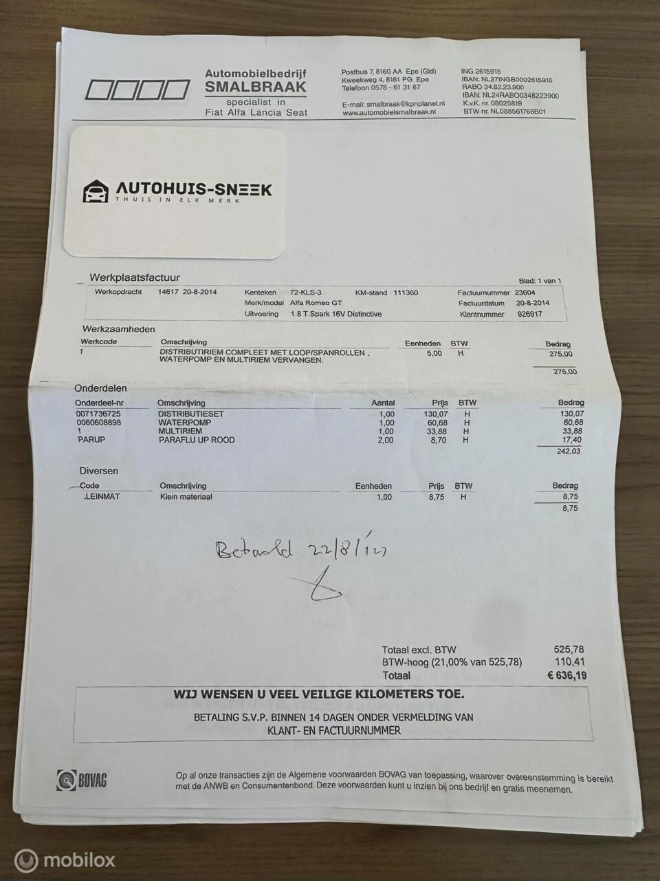 Hoofdafbeelding Alfa Romeo GT