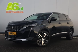 Peugeot 5008 1.2 PureTech Blue Lease Allure 131PK 7 Persoons Keyless Half Leder Virtual Cockpit Navigatie Camera Carplay Android Elektrische Achterklep 19 inch LMV