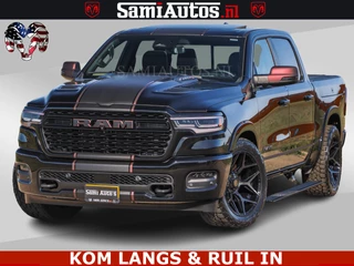 Dodge Ram Pick-Up Limited H.O 540HP 706Nm | Massage + Full Option | De Meest Luxe en Volle in zijn Klasse | Comfortabele Dubbele Cabine met Royale 5 Zitplaatsen | BPM vrij | Nu Leverbaar uit Voorraad | Voorraad Nr 2304 - 8540