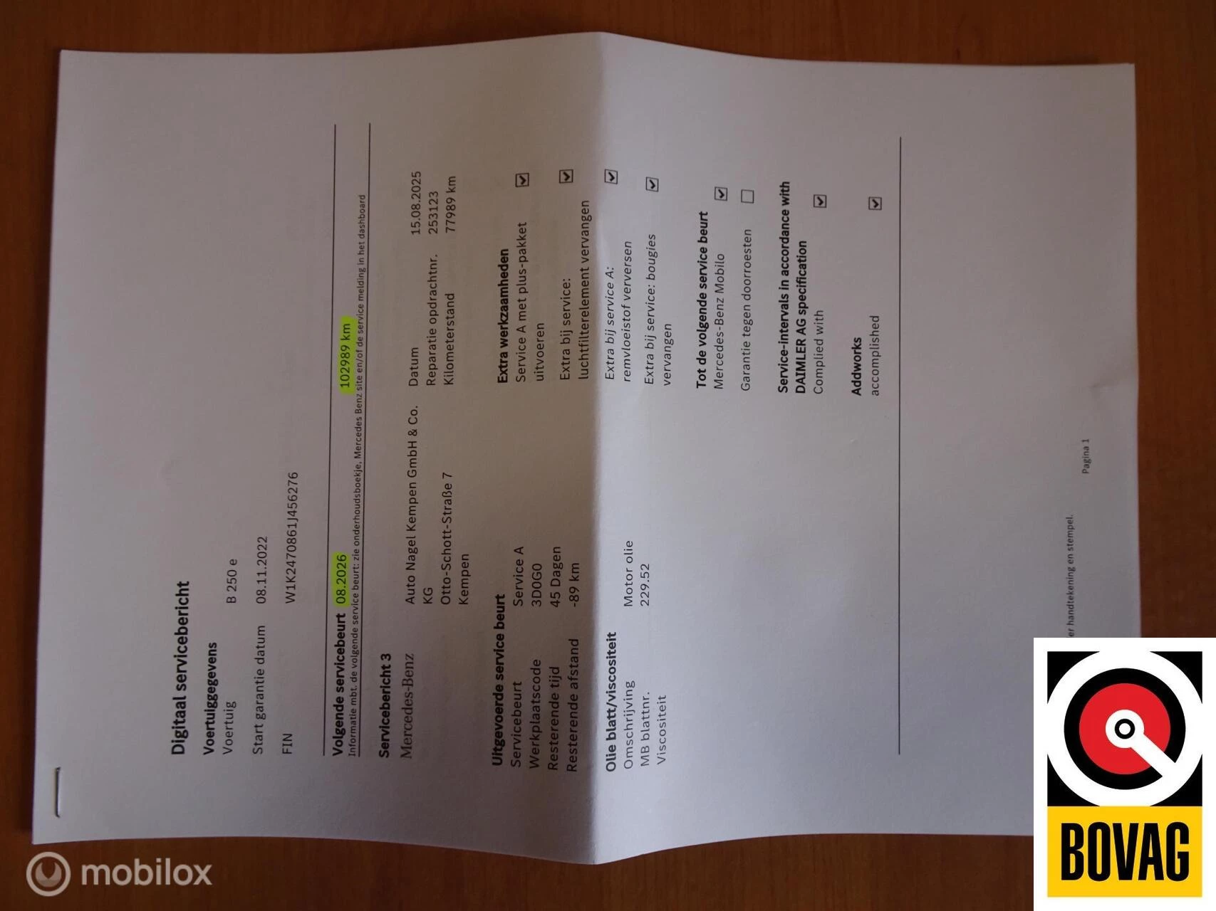 Hoofdafbeelding Mercedes-Benz B-Klasse