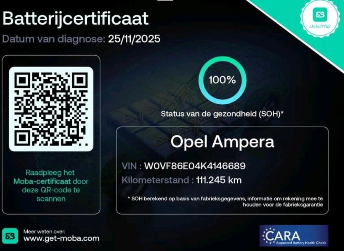 Hoofdafbeelding Opel Ampera-e