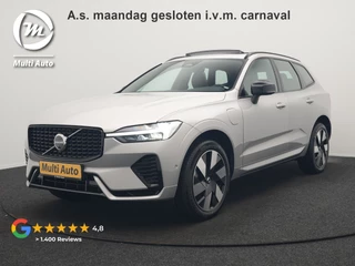 Volvo XC60 T6 AWD Plus Dark LONG RANGE Plug In Hybrid 350pk Dealer O.H PHEV | Panodak | Adaptive Cruise | 360 Camera | Lederen Sportstoelen Memory & Verwarmd | Keyless | Apple Carplay | Pilot Assist | Blis | Virtual | Google Maps | DAB |