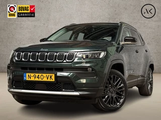 Hoofdafbeelding Jeep Compass Jeep Compass 4xe 190 Plug-in Hybrid Electric Limited Sport 190Pk Automaat (VIRTUAL COCKPIT, APPLE CARPLAY, GROOT NAVI, STUUR/STOELVERWARMING, CAMERA, KEYLESS, GETINT GLAS, TREKHAAK, ADAPTIVE CRUISE, NIEUWSTAAT)