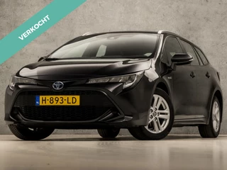 Toyota Corolla Touring Sports 1.8 Hybrid Sport Automaat (APPLE CARPLAY, NAVIGATIE, ADAPTIVE CRUISE, KEYLESS, SPORTSTOELEN, CAMERA, TREKHAAK, ZWART HEMEL, NIEUWSTAAT)
