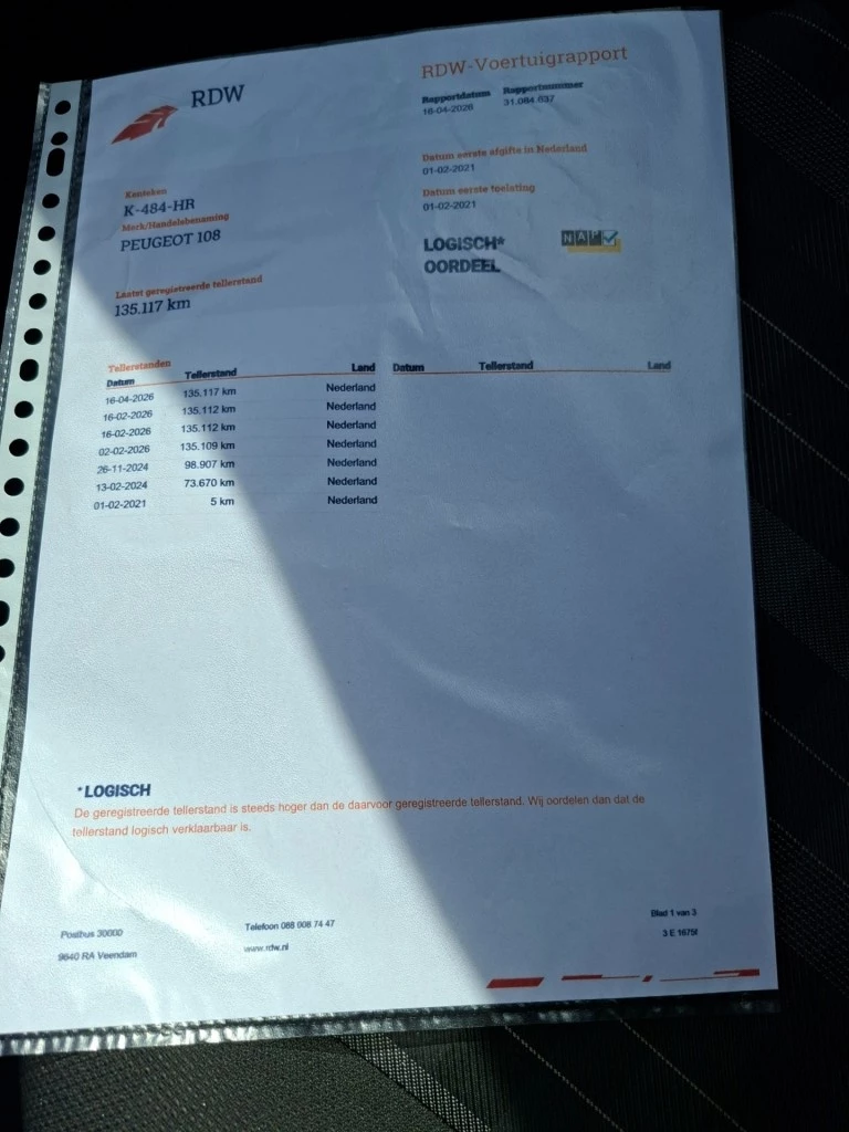 Hoofdafbeelding Peugeot 108