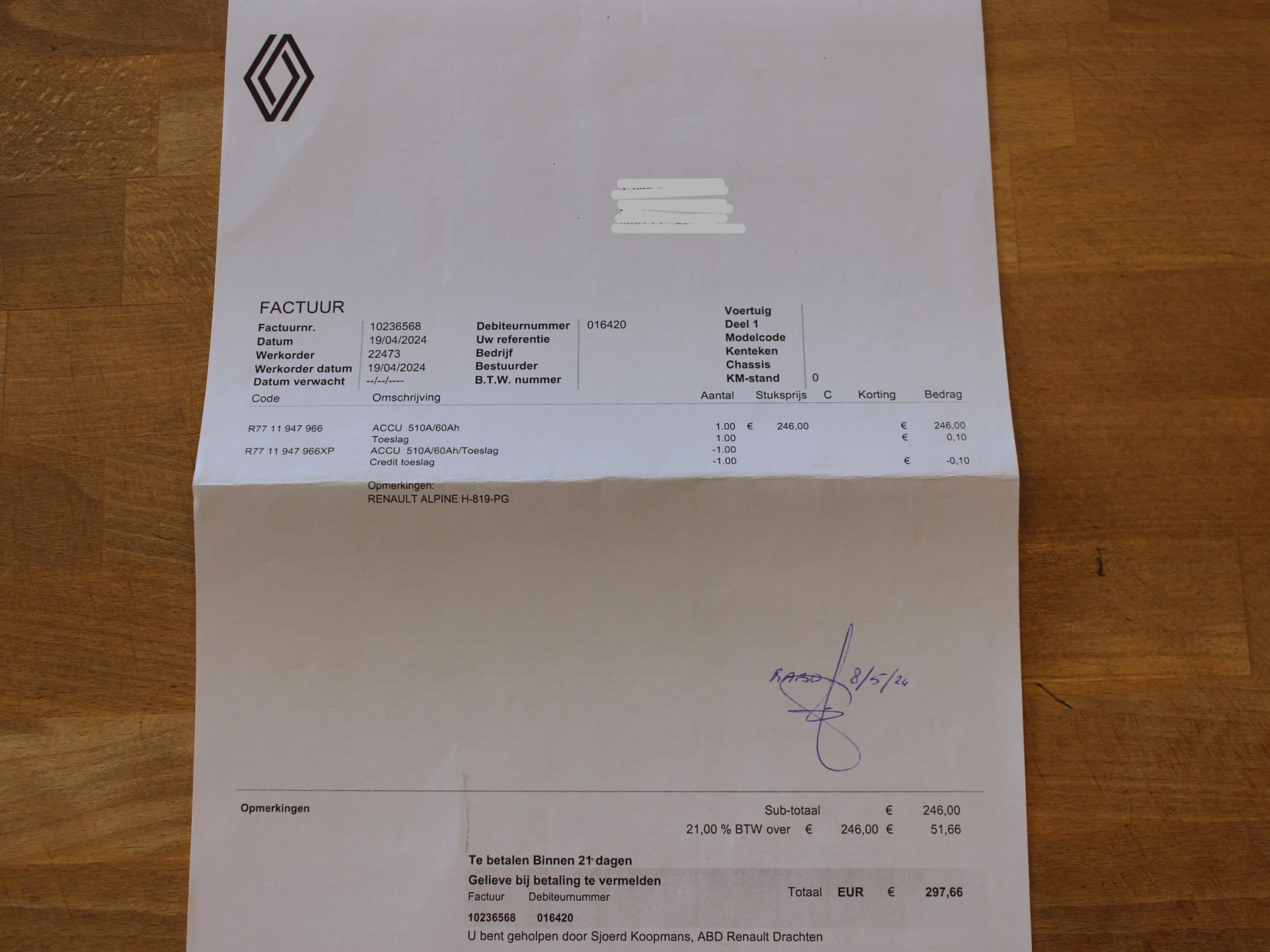 Hoofdafbeelding Alpine A110