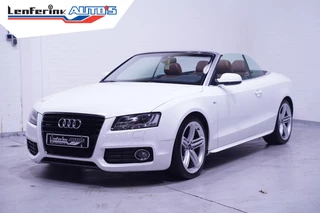 Audi A5 Cabriolet 3.0 TDI V6 240 pk Quattro Aut. S-Line Cognac Leder Navi, Camera, Sportstoelen, Xenon