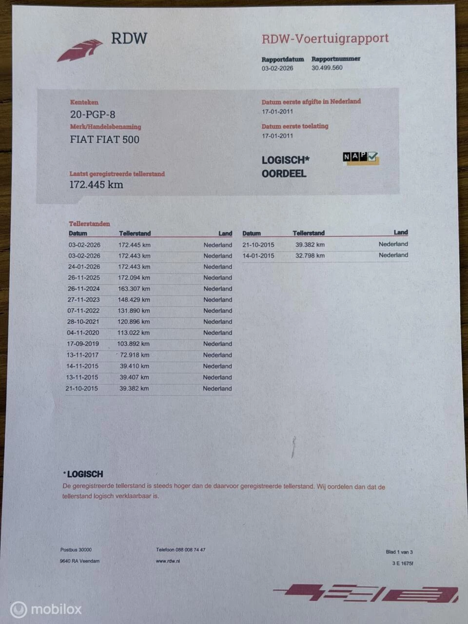 Hoofdafbeelding Fiat 500