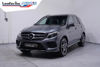 Mercedes-Benz GLE-klasse 250 d 4MATIC AMG Sport Edition pano-dak lederen bekleding luchtvering led-verlichting 21"-inch lmv soft-close electrische-achterklep private-glas PDC v+a wegklapbare trekhaak cruise-controle zwarte dakhemel Navigatie dakrails-allu