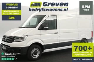 Volkswagen Crafter 35 2.0 TDI L3H3 BPM Vrij | Nieuw | 3000kg | 141PK Airco Camera Carplay Cruise LED Navi Massagestoel 3 Persoons PDC