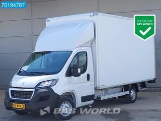 Peugeot Boxer 165PK Bakwagen Laadklep Zijdeur Lat om lat Airco Bluetooth Radio Meubelbak Koffer Gesloten laadbak 21m3 Airco Cruise control