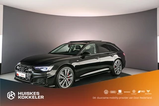 Audi A6 Avant 55 TFSI e 367pk S edition Comp. | Pano | Trekhaak | Adapt. Cruise | Audi Sound | Achteruitrijcamera | Stuur/Stoelverwarming | Parkeerassist | 20 inch | Keyless | S-Line |