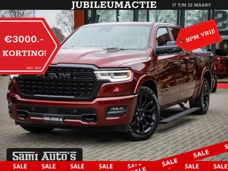 Dodge Ram 1500 LIMITED NIGHT 540PK 706 Nm 2025 | HIGH OUTPUT | XB9 | MASSAGE | BOM VOL | CREW CAB | DUBBELE CABINE | GRIJSKENTEKEN | DE MEEST LUXUEUZE en BEGEERDE Pick-up | VOORRAAD NR 2301 - 7424