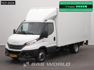 Iveco Daily 35C14 Laadklep Zijdeur Dubbellucht Bakwagen Airco Lat om Lat D'Hollandia Euro6 Meubelbak Koffer Airco