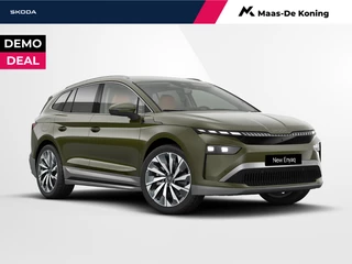 Škoda Enyaq iv Business Edition Elektromotor 210 kW / 286 PK SUV | Metallic Lak | Cognac Leder | Trekhaak wegklapbaar | Business upgrade - advanced