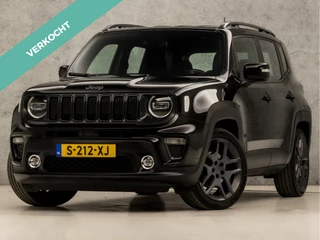 Jeep Renegade 1.3T-e Freedom Sport 151Pk Automaat (APPLE CARPLAY, GROOT NAVI, LEDER, CLIMATE, ADAPTIVE CRUISE, SPORTSTOELEN, STUUR/STOELVERWARMING, TREKHAAK, GETINT GLAS, KEYLESS, ZWART HEMEL, NIEUWSTAAT)