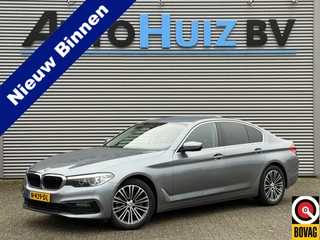 BMW 5 Serie 520i Sport Line Executive Leer Head-Up Display Achteruitrijcamera Stoelverwarming Trekhaak