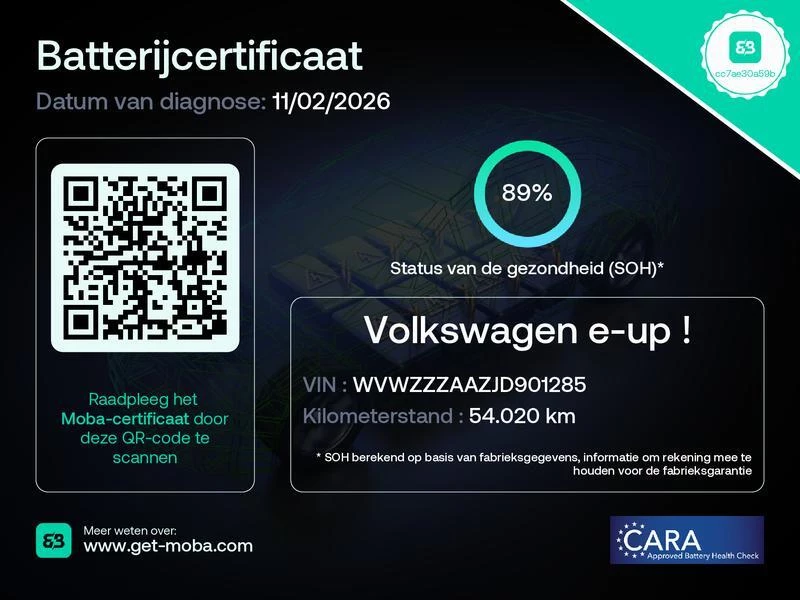 Hoofdafbeelding Volkswagen e-up!