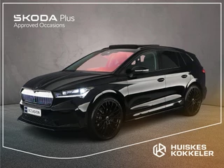Skoda Enyaq iV 80 204pk Automaat Warmtepomp, Panoramadak, LED matrix koplampen, Adaptive cruise control, Achteruitrijcamera, Navigatie, 360 camera, Parkeersensoren