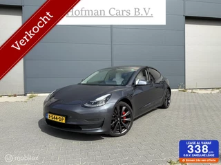Tesla Model 3 Performance AWD 75 kWh Wit Leder Trekhaak 2019 Dual Motor