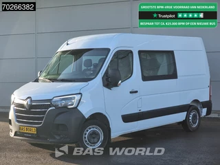 Renault Master 135PK L2H2 Dubbel Cabine Nwe model Airco Cruise Euro6 Doka Mixto m3 Airco Dubbel cabine Trekhaak Cruise control