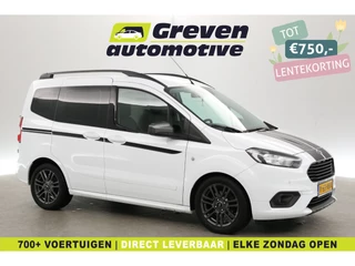 Ford Transit Courier 1.5 TDCI Sport 100PK 6-bak | 2xSchuifdeur | Airco | Camera | Carplay | Striping | Stoelverw.