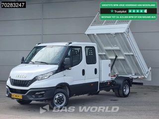 Iveco Daily 35C16 3.0L Open Laadbak Dubbel Cabine met Kist Navi 3,5t trekhaak Dubbellucht Airco Cruise Pritsche Pickup Open Box Airco Dubbel cabine Trekhaak Cruise control