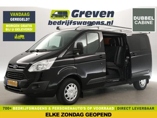 Ford Transit Custom 290 2.0 TDCI L2H1 | Dubbele Cabine | 6 Persoons | 2xSchuifdeur Airco Cruise Trekhaak Navigatie PDC Imperiaal