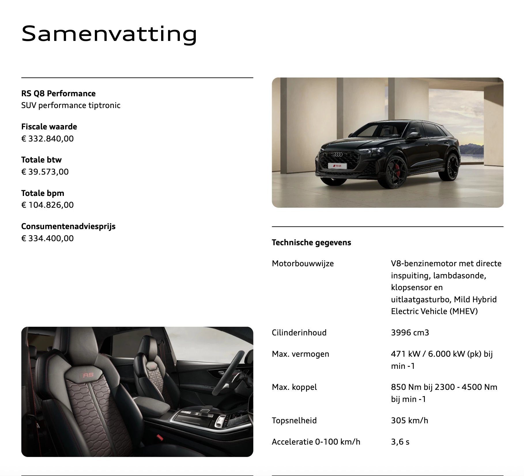 Hoofdafbeelding Audi RSQ8