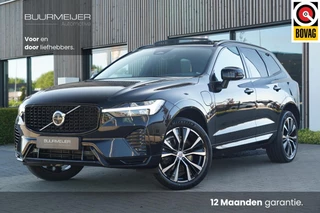 Volvo XC60 T6 Plug-in hybrid AWD Plus Dark Long Range | Trekhaak | Panoramisch schuif/kanteldak | 360 graden camera | Stoel en stuurwielverwarming | Parkeerverwarming | Adaptieve cruise control incl. BLIS |