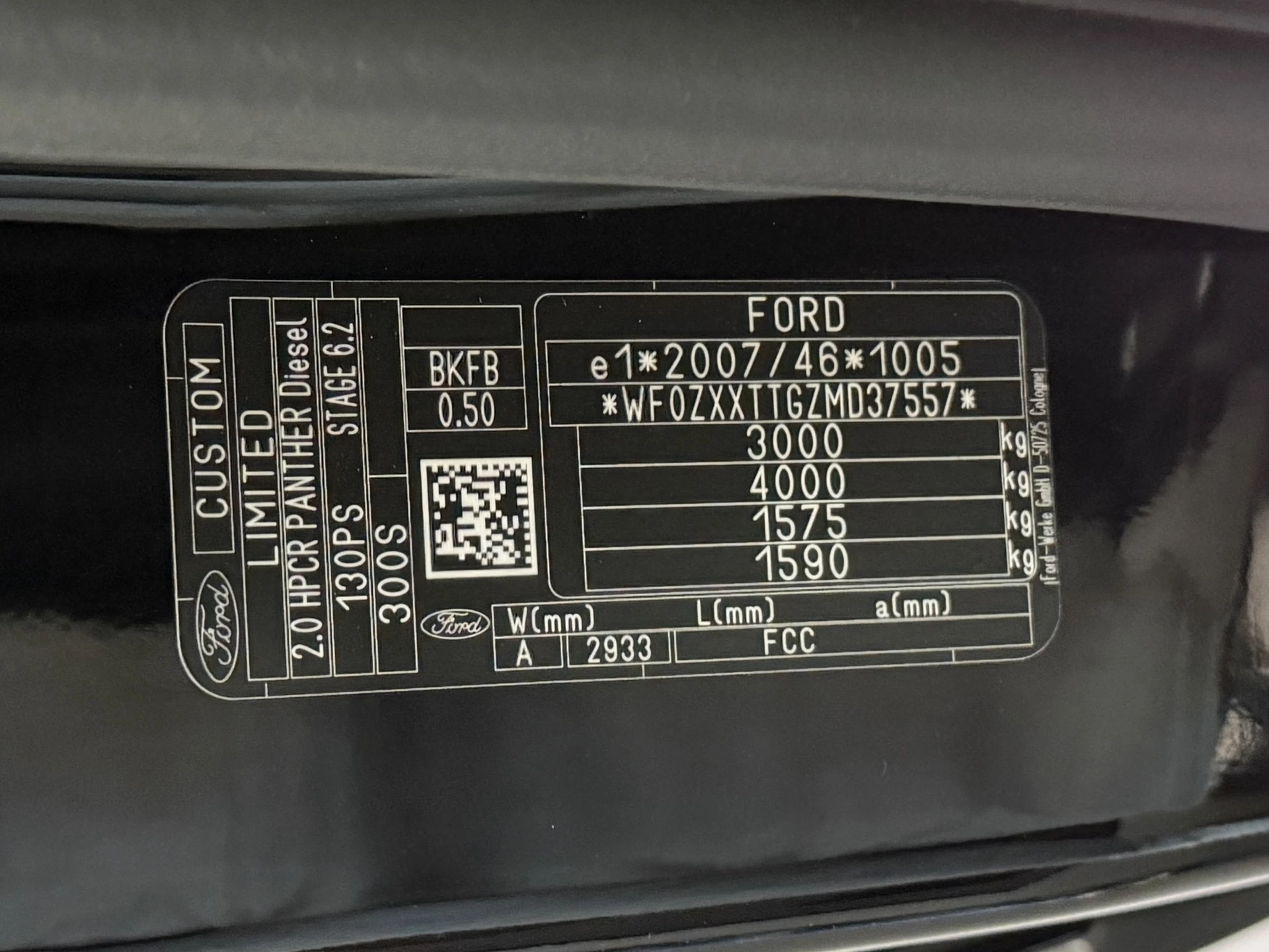 Hoofdafbeelding Ford Transit Custom