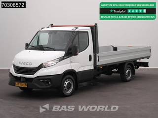 Iveco Daily 35S16 Automaat Open Laadbak 3,5t Trekhaak 160PK Airco Cruise Camera Parkeersensoren Euro6 Prische Pickup Open Box Airco Trekhaak Cruise control