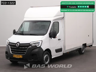 Renault Master 145PK Lowliner Bakwagen LED Navi Airco Cruise Camera Euro6 Meubelbak Koffer Verkoopwagen Pakketwagen Airco Cruise control