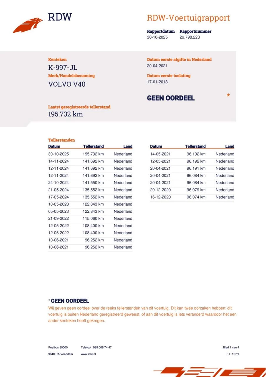 Hoofdafbeelding Volvo V40