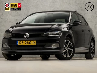 Volkswagen Polo 1.0 TSI Sportline Highline (SCHUIFDAK, APPLE CARPLAY, GROOT NAVI, ZWART HEMEL, CLIMATE, LEDER, LED KOPLAMPEN, GETINT GLAS, PARKEERSENSOREN, ADAPTIVE CRUISE, NIEUWE APK, NIEUWSTAAT)
