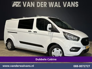 Ford Transit Custom 2.0 TDCI L2H1 Dubbele cabine Euro6 Airco | 6-Zits | Camera | Navigatie | Trekhaak LED, Cruiscontrol, Verwarmde Voorruit, Parkeersensoren, dakdragers
