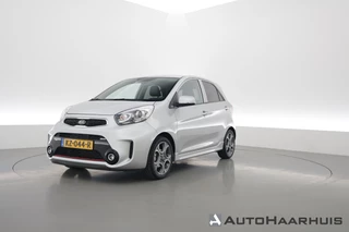Kia Picanto 1.2 CVVT SportsLine | Orig. NL | 4-Cilinder | Stuur-Stoelverw. | Nav | Climate | PDC | Led | Bluetooth | Leder+stof V