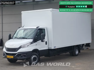 Iveco Daily 70C21 3.0L Automaat 210PK Laadklep Airco Cruise Bakwagen D'Hollandia Euro6 Meubelbak Koffer 36m3 Airco Cruise control