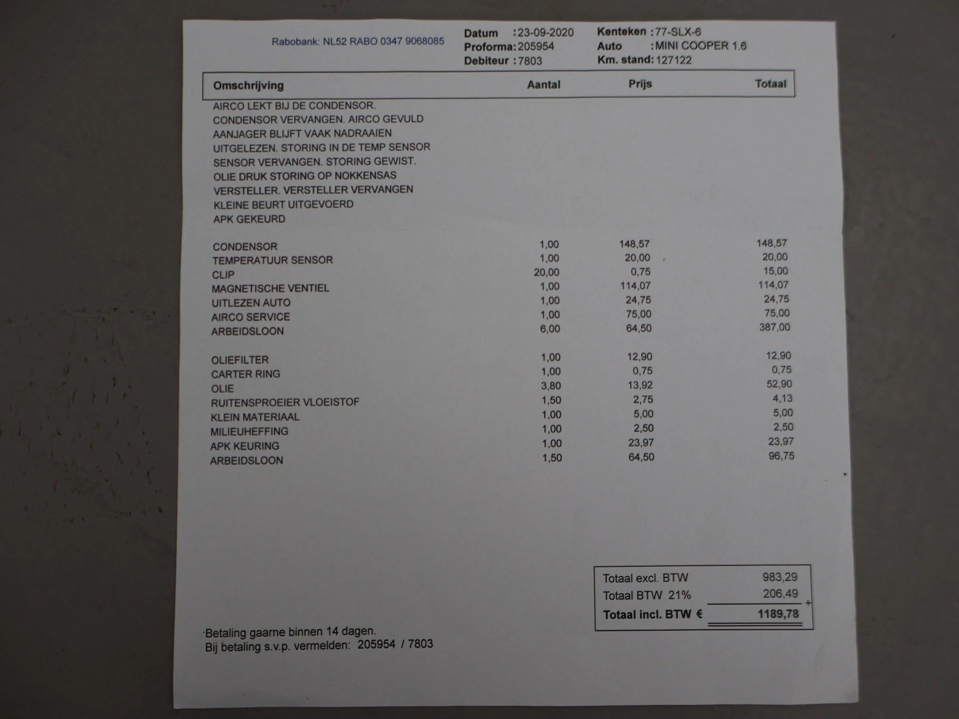 Hoofdafbeelding MINI Cooper