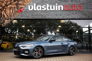 BMW 4 Serie Coupé 430i High Executive M-Sport 245pk , Arctic Race blauw, Panoramadak, Sportstoelen, Adaptive cruise,