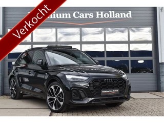 Audi Q5 50 TFSI e S-Line 299 Pk Pano Luchtvering Sfeer Keyless Matrix Led Leder SQ5 21 Inch