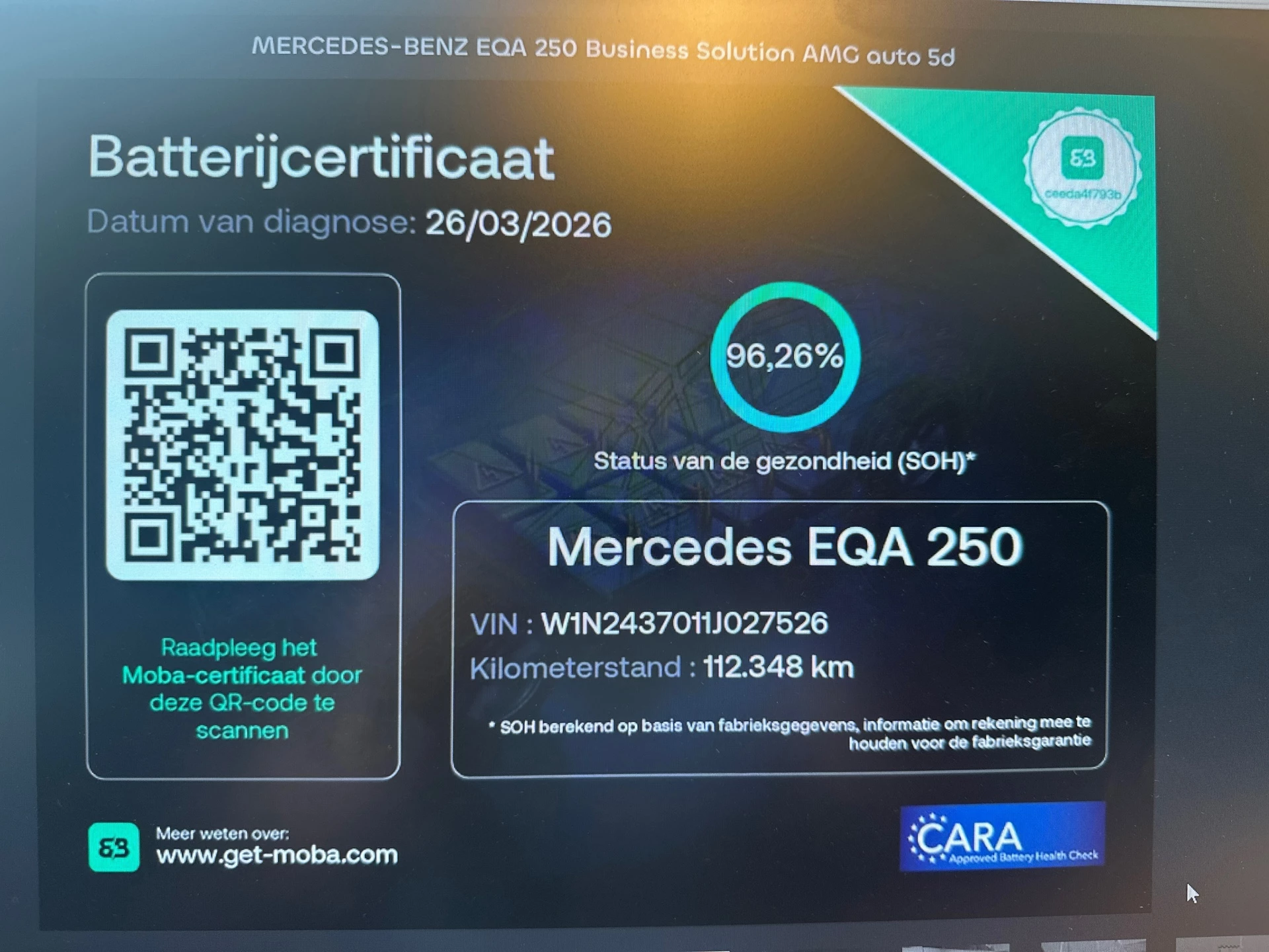 Hoofdafbeelding Mercedes-Benz EQA