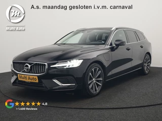 Volvo V60 T6 AWD Core Bright LONG RANGE Plug In Hybrid 350pk Dealer O.H. PHEV | Adaptive Cruise | 360 Camera | Voorstoelen & Stuur Verwarmd | Apple Carplay | Keyless | Navigatie | Virtual | DAB |